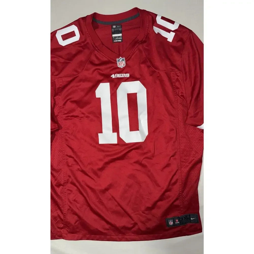 Nike On Field 49ers Jimmy Garoppolo #10 Jersey Red NFL Size 3XL